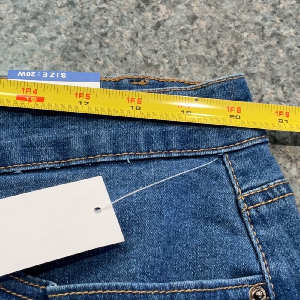 SALE! Bleu Denim skirt released hem high rise plus size 20W - Picture 5 of 12